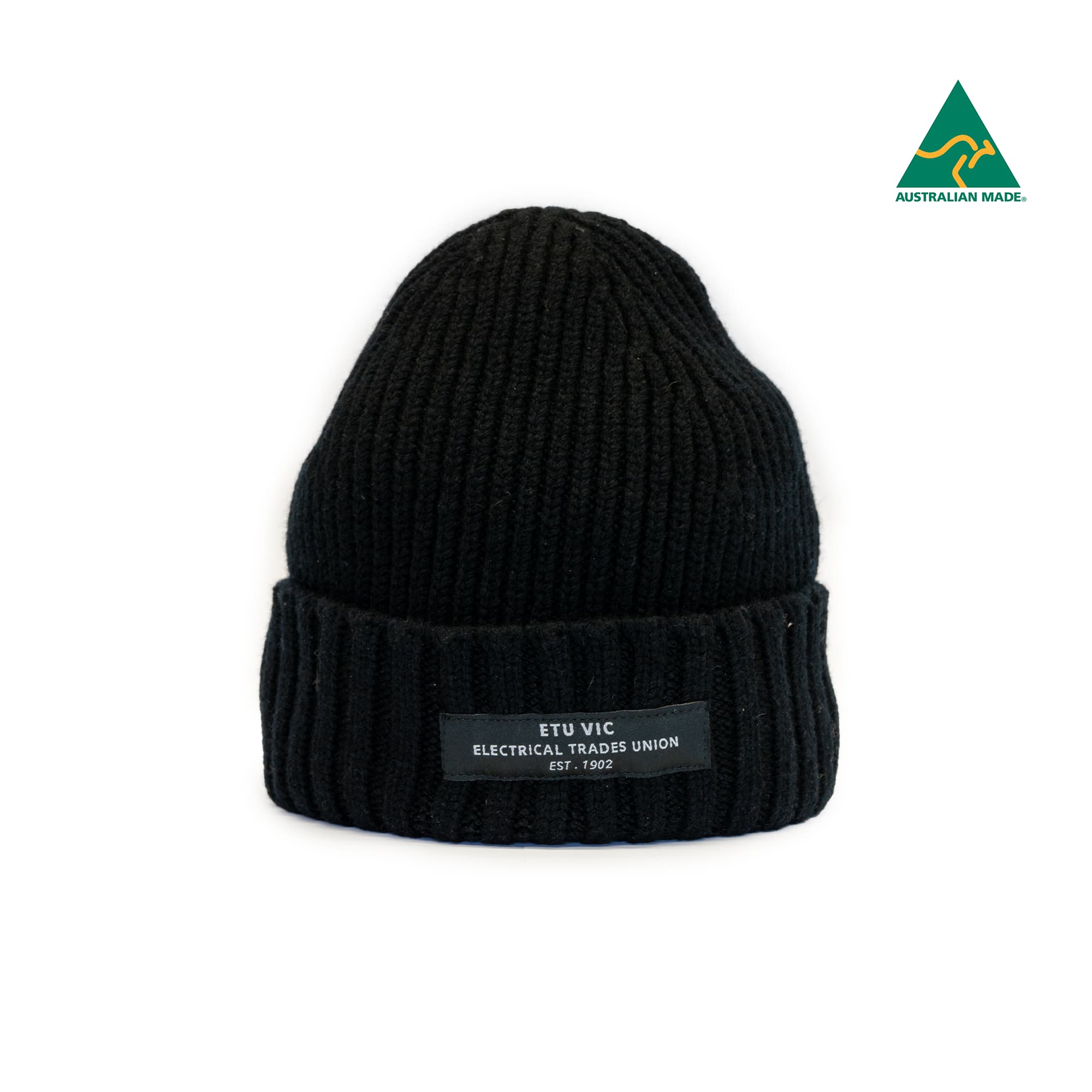 ETU Basic Black Beanie