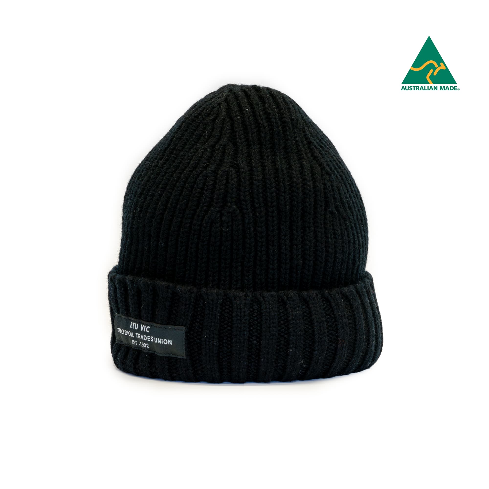 ETU Basic Black Beanie