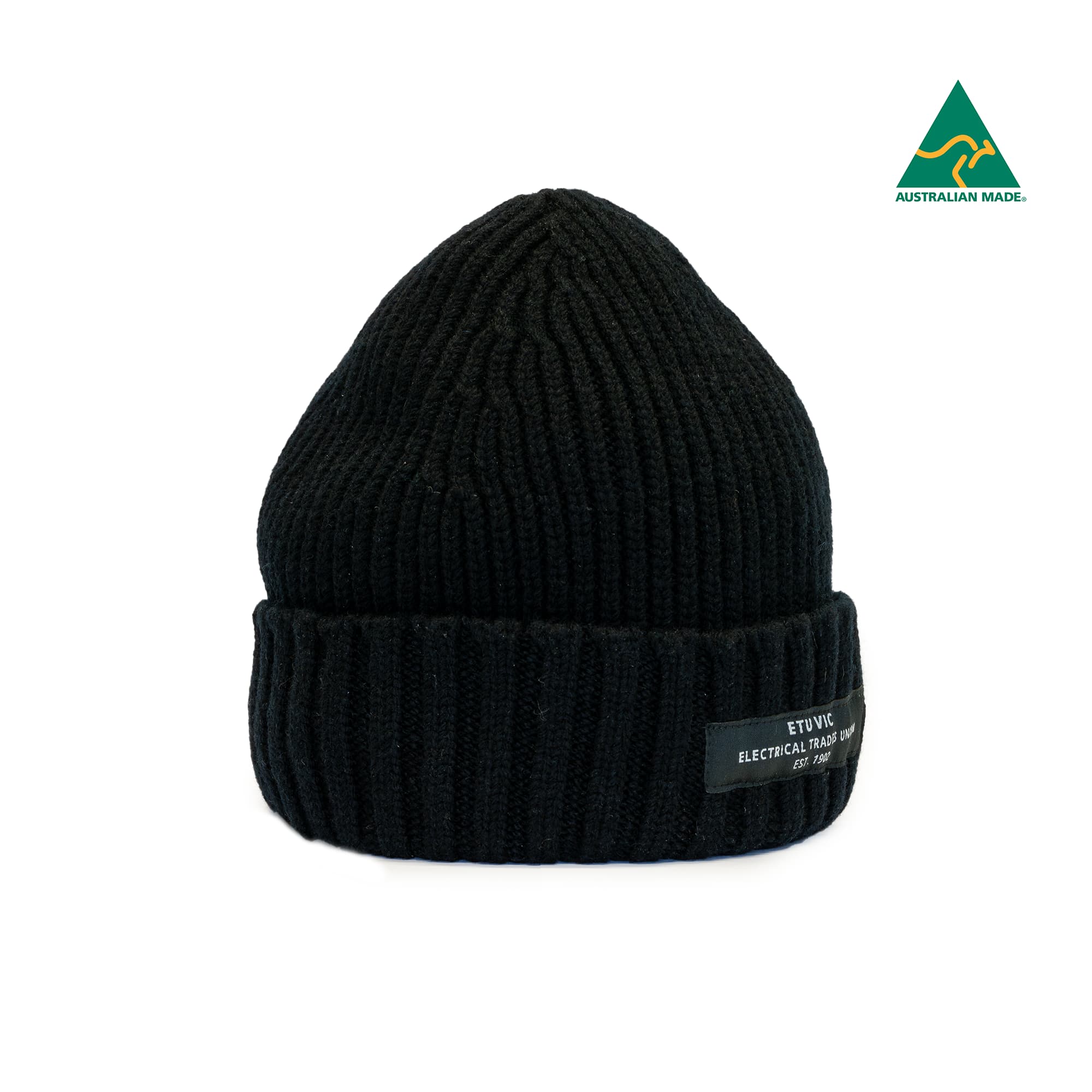 ETU Basic Black Beanie