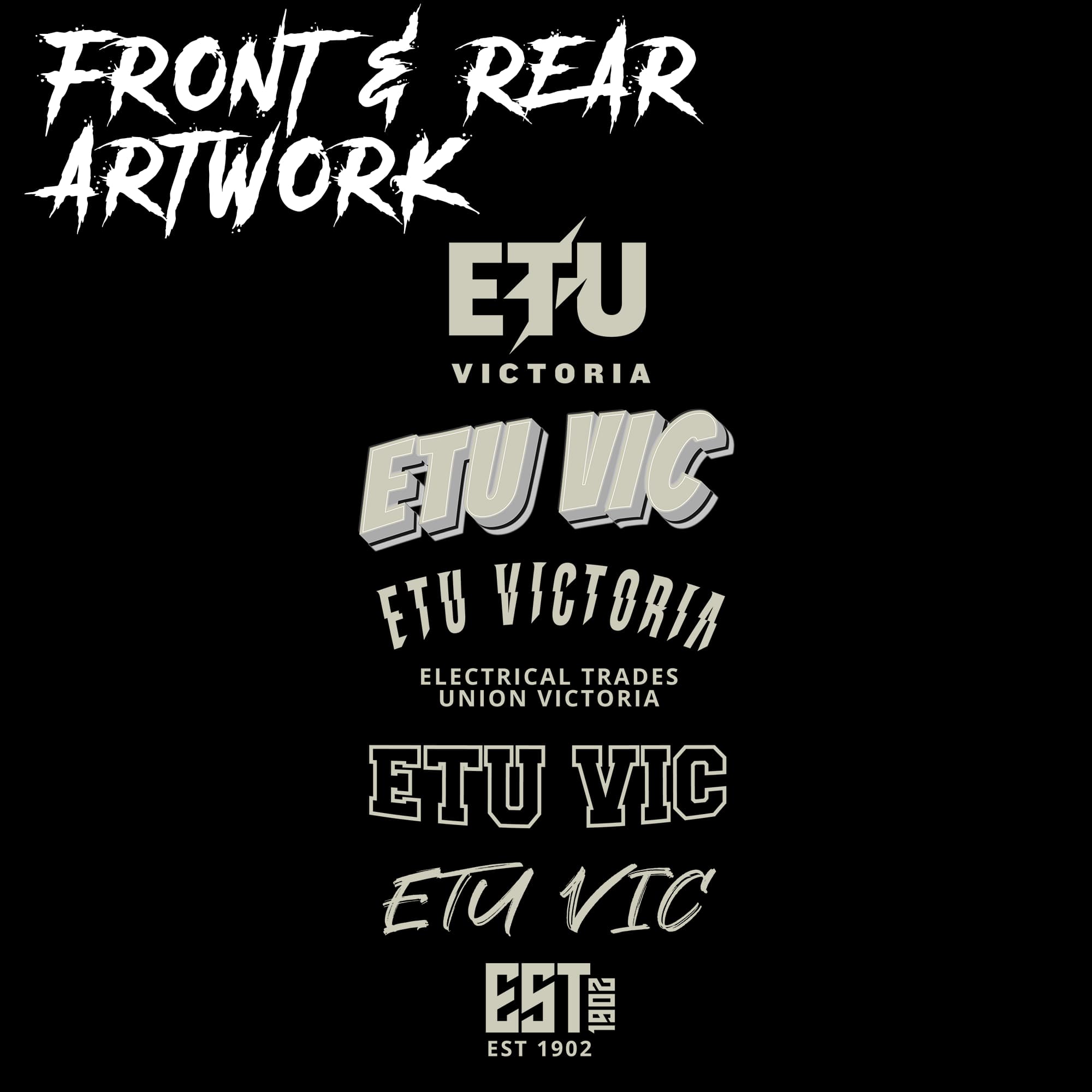 Assorted Logo Black ETU T-Shirt