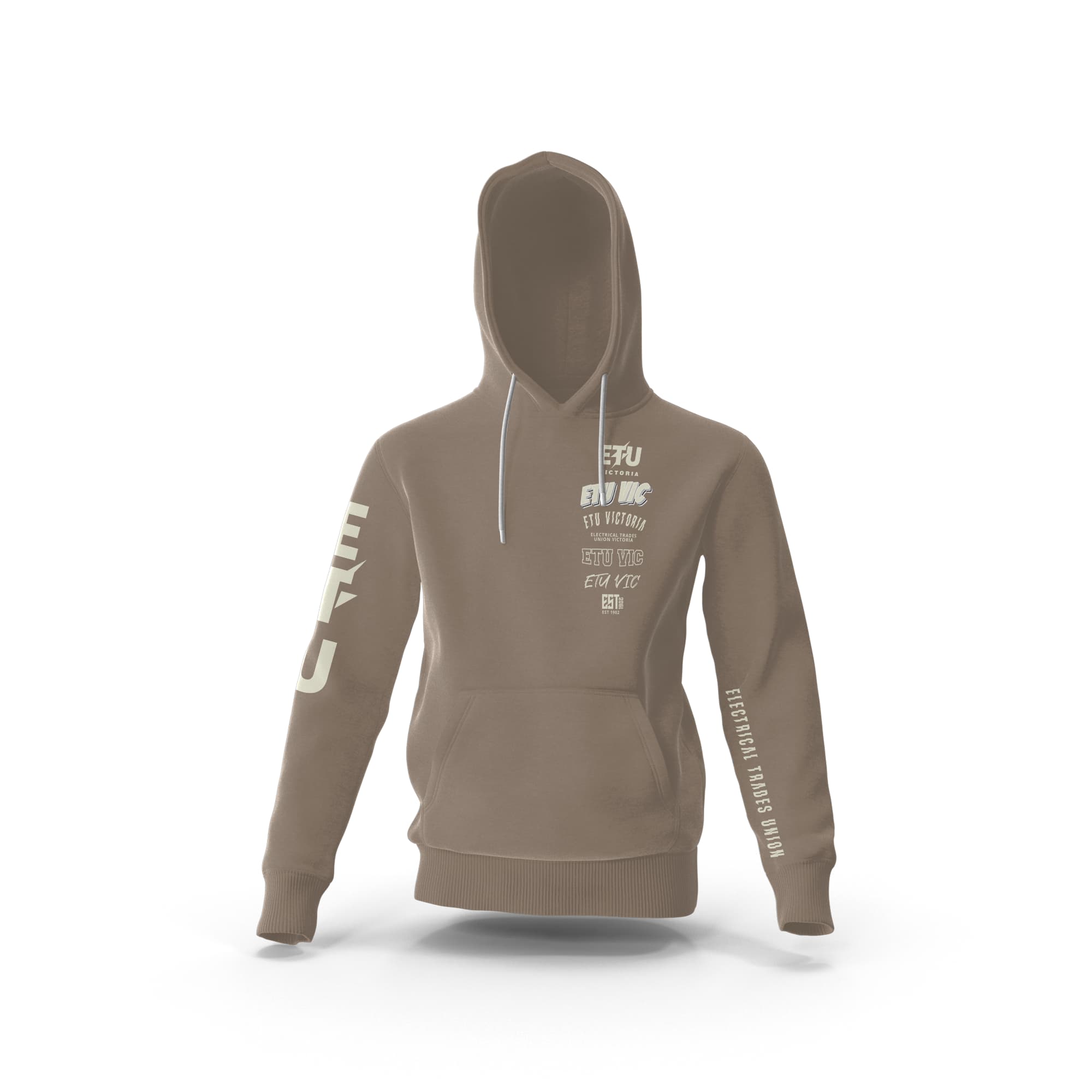 Assorted Logo Walnut Hooded ETU Sweatshirt