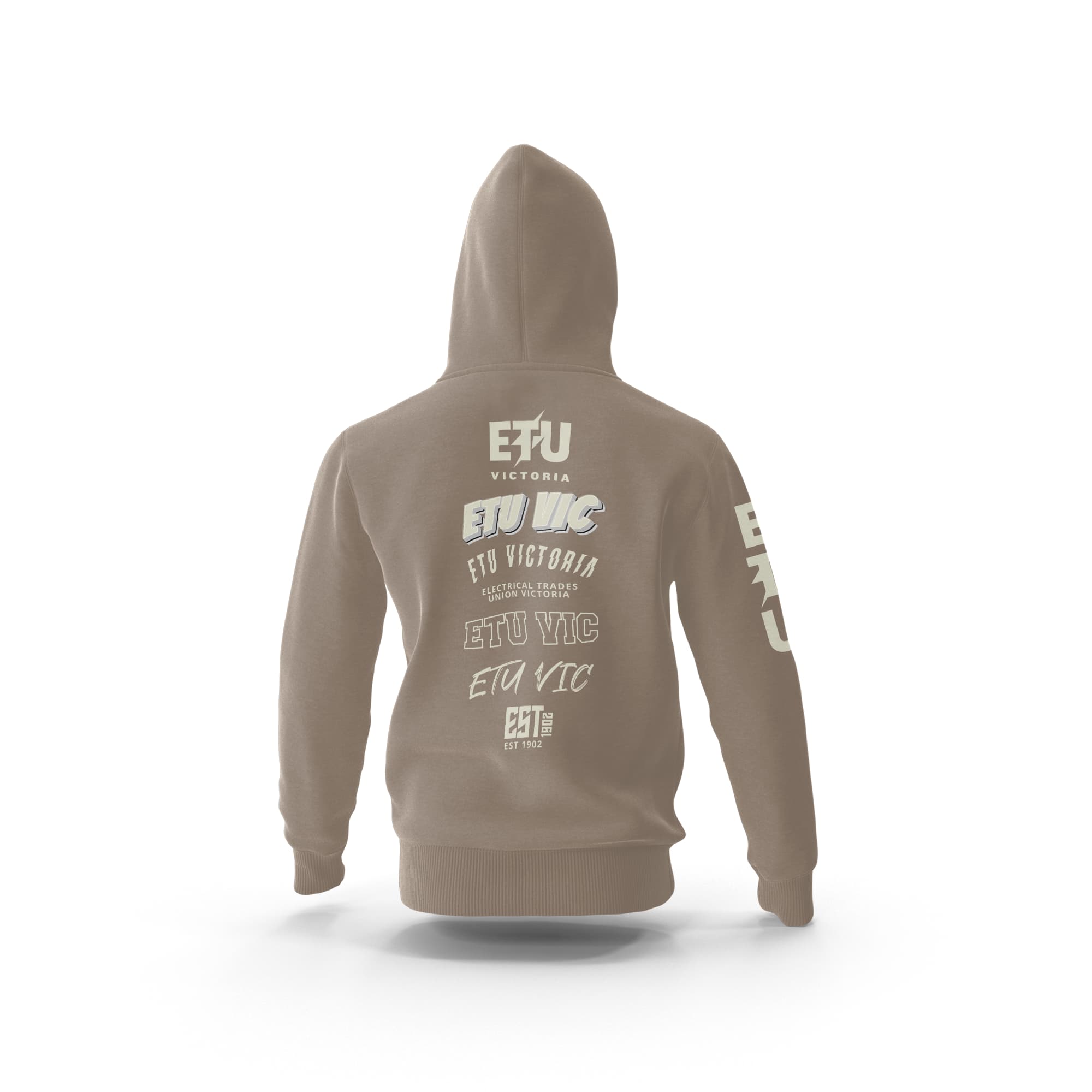 Assorted Logo Walnut Hooded ETU Sweatshirt