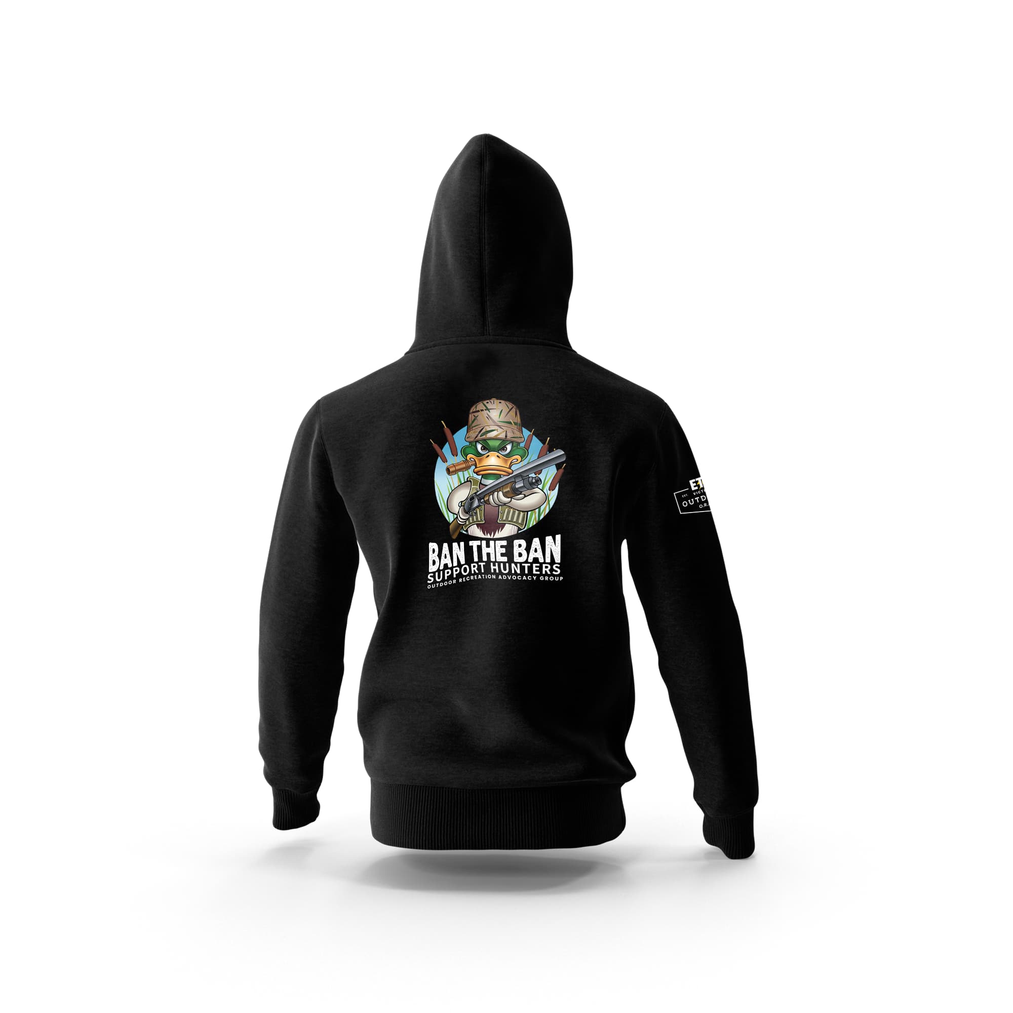 ORAG Ban The Ban Black Hooded ETU Sweatshirt