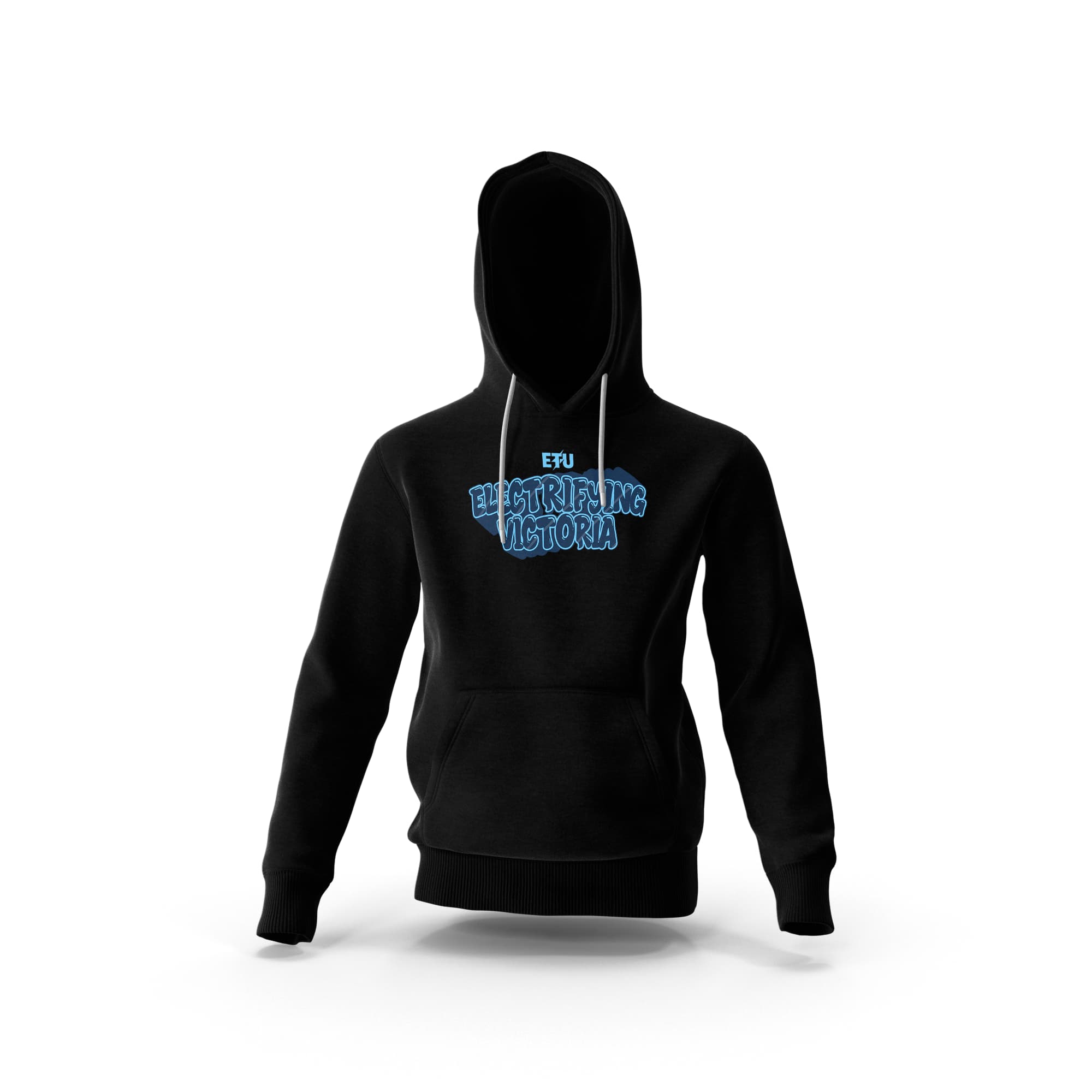 Bubble Cityscape Black Hooded ETU Sweatshirt