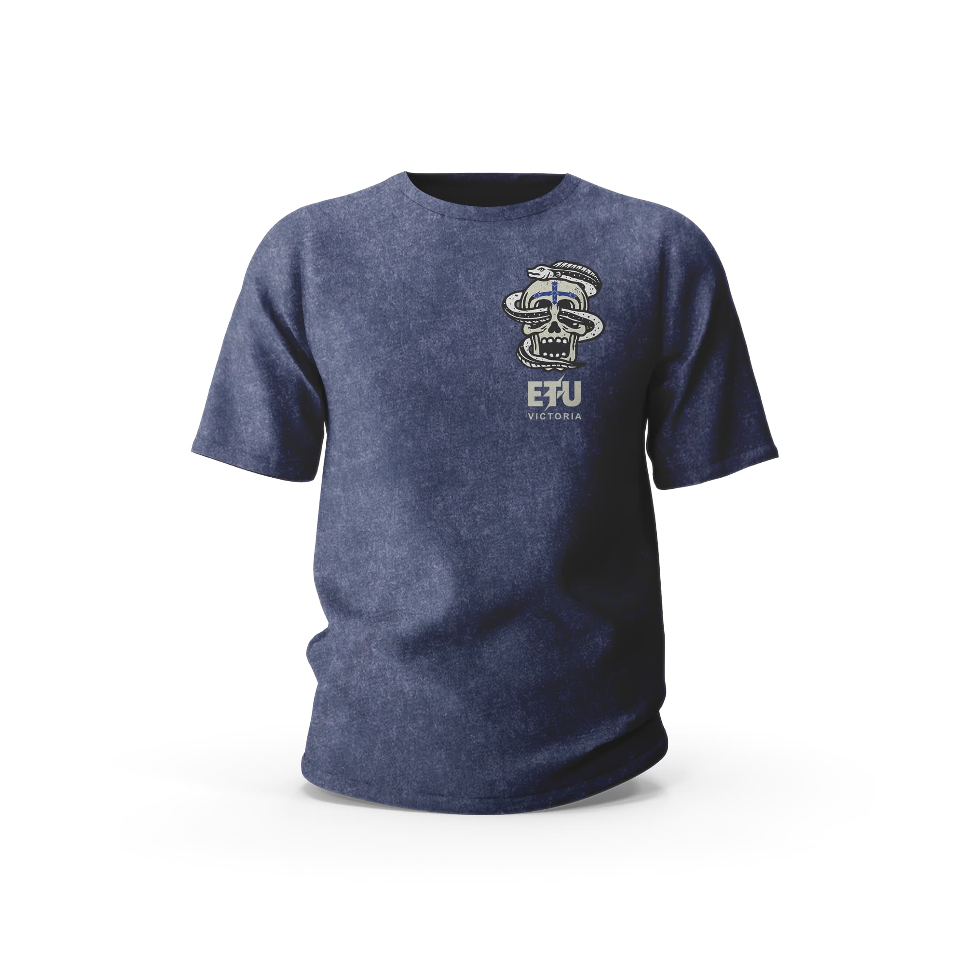 Eel and Skull Blue Moss ETU T-Shirt