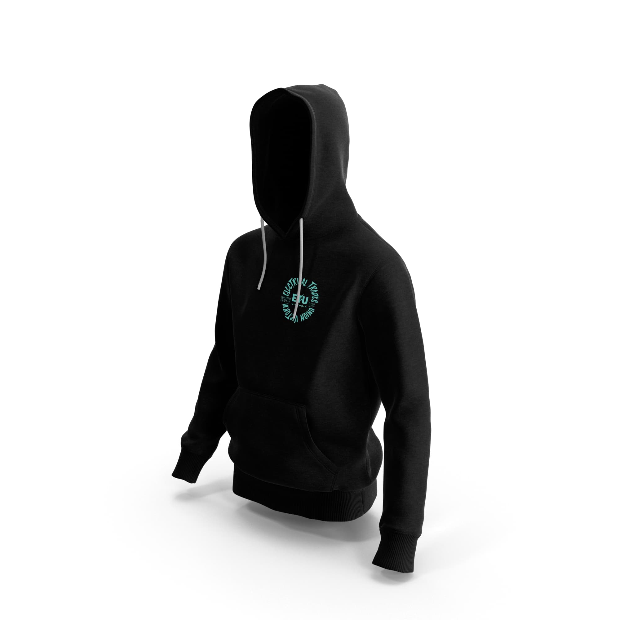 Eel Bot Black Hooded ETU Sweatshirt