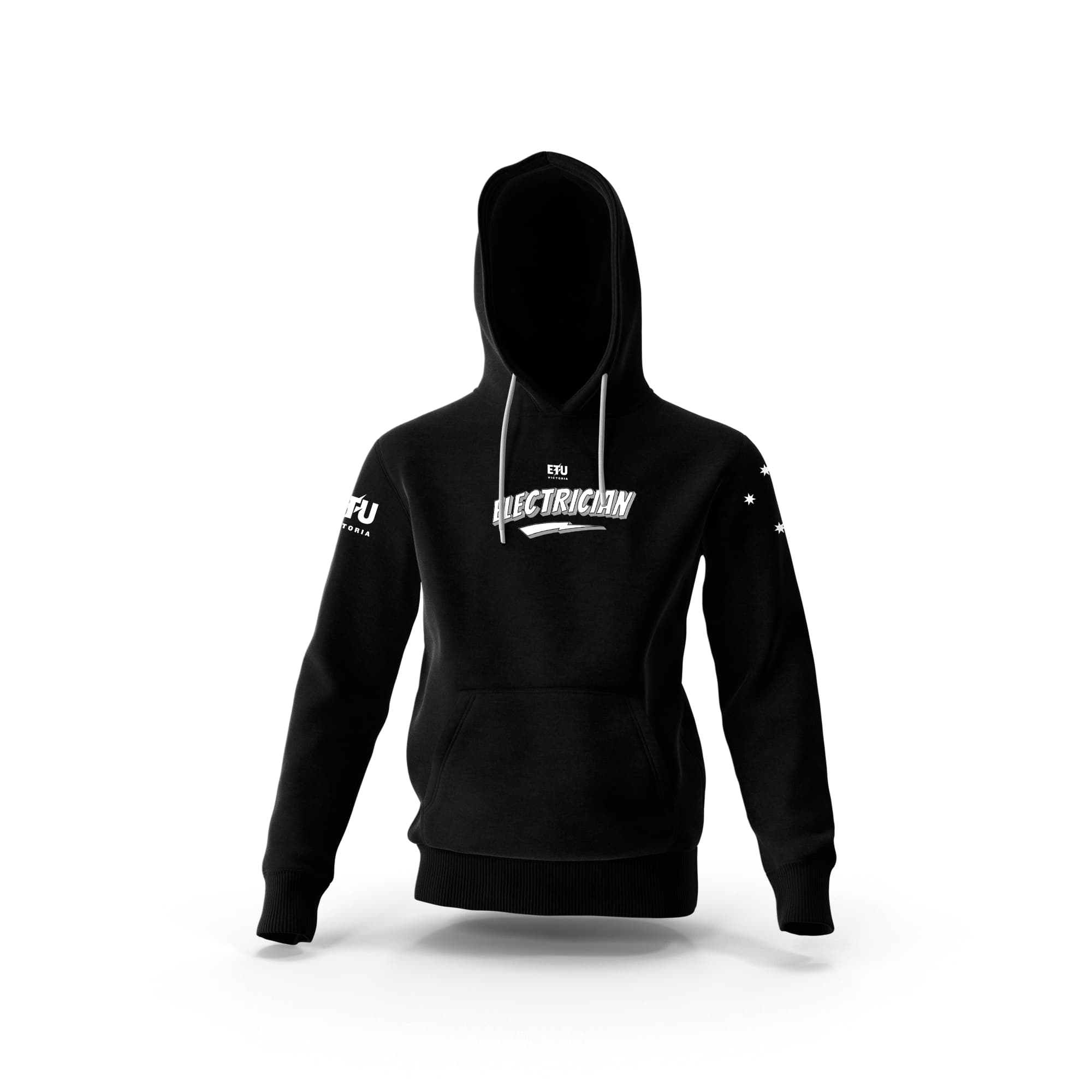 Electrician Black Hooded ETU Sweatshirt