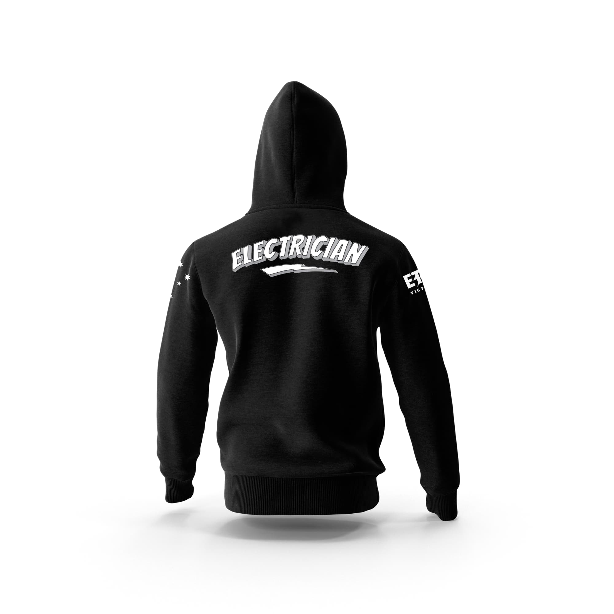 Electrician Black Hooded ETU Sweatshirt