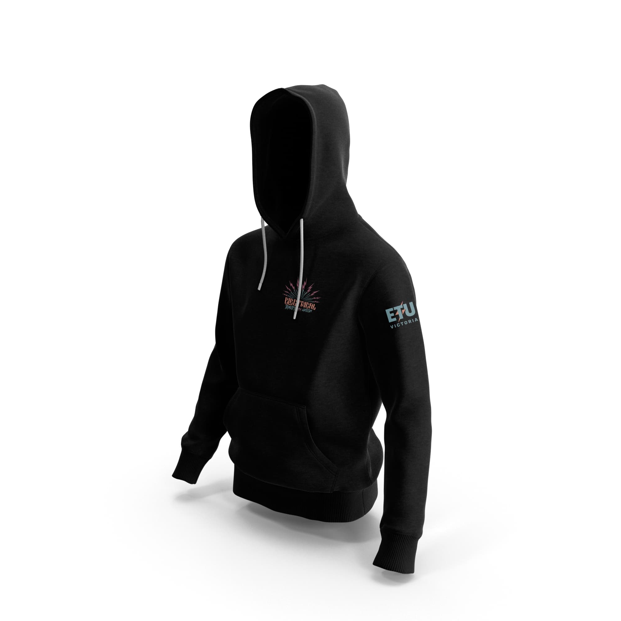 Electric Sunshine Black Hooded ETU Sweatshirt