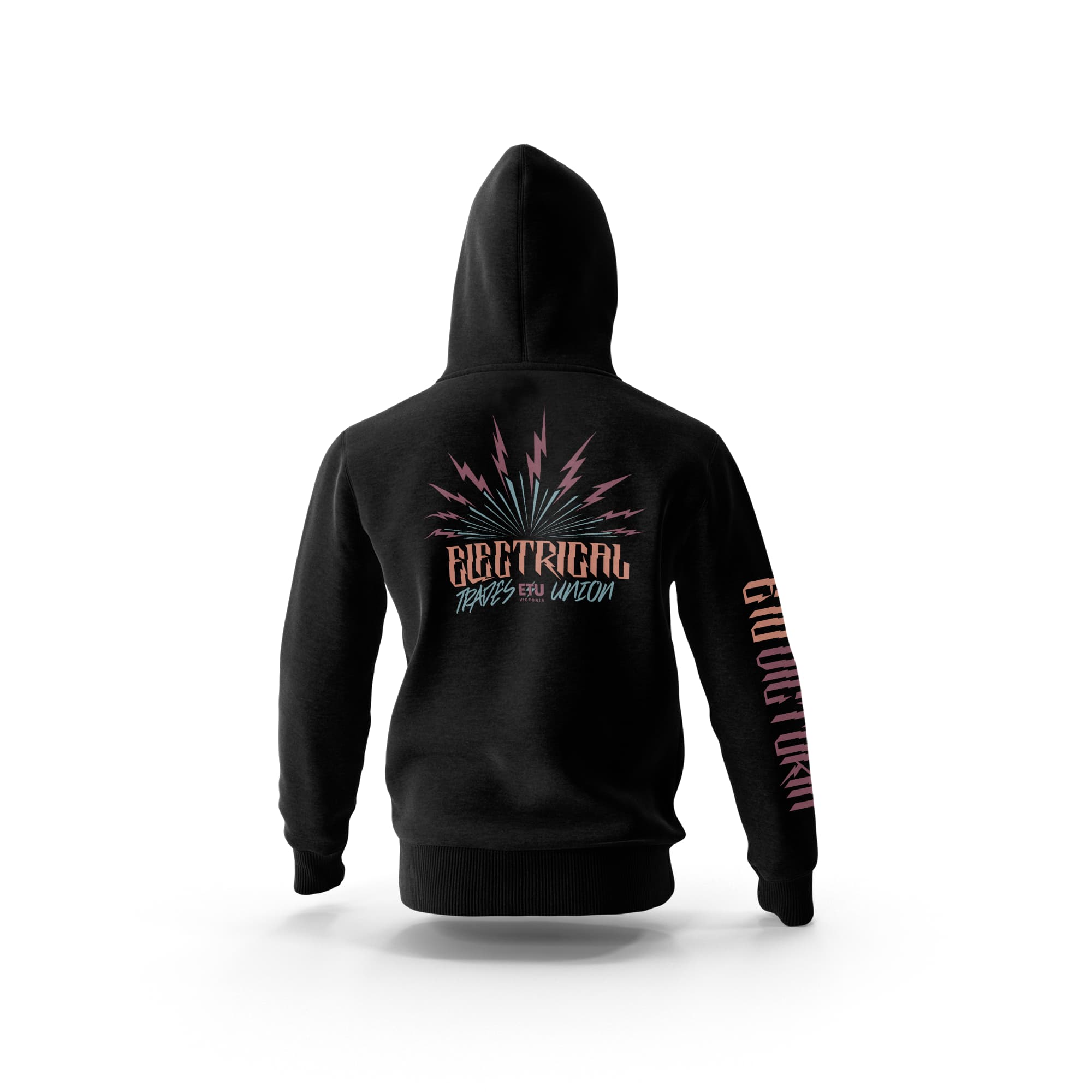 Electric Sunshine Black Hooded ETU Sweatshirt