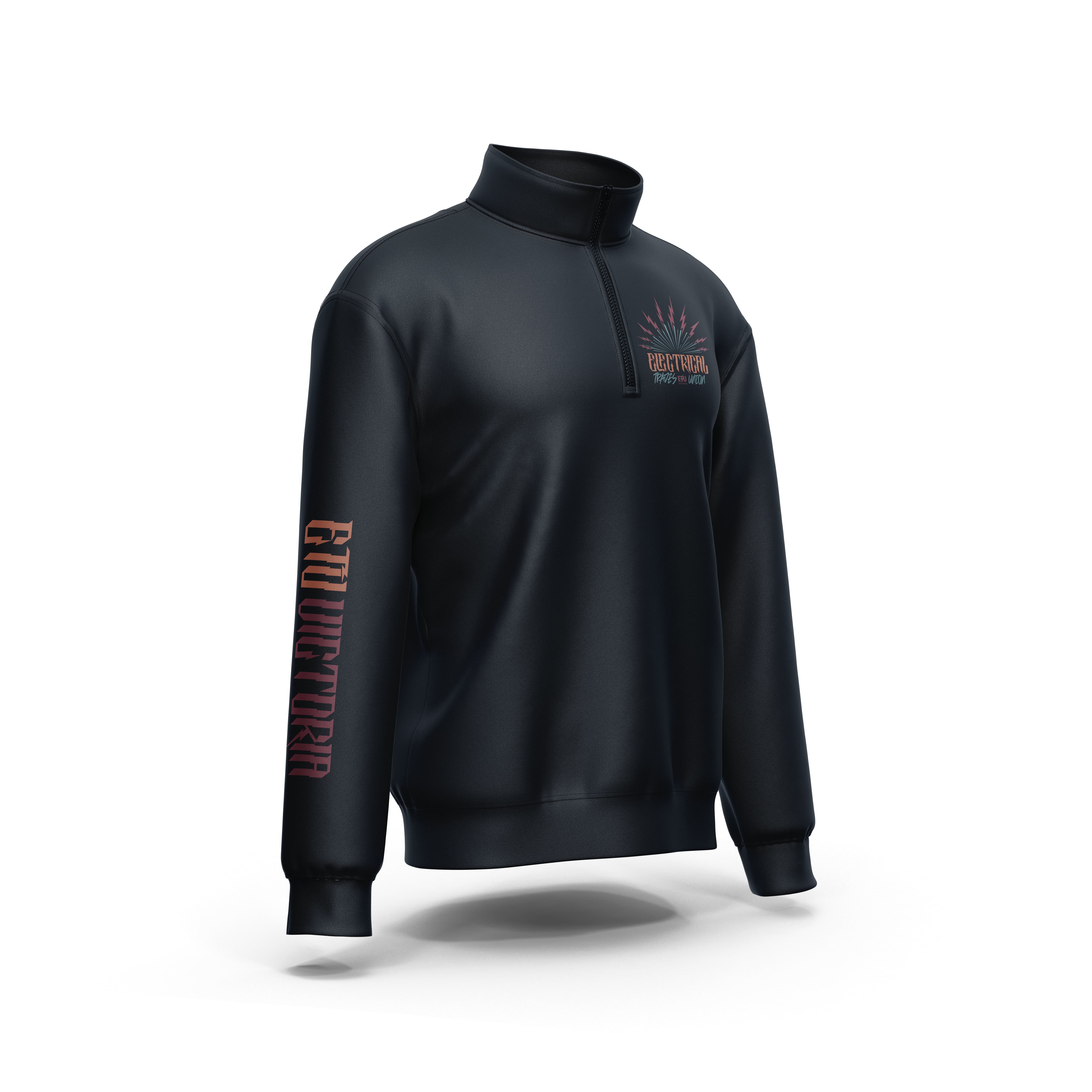Electric Sunshine Carbon Blue Half Zip ETU Sweatshirt