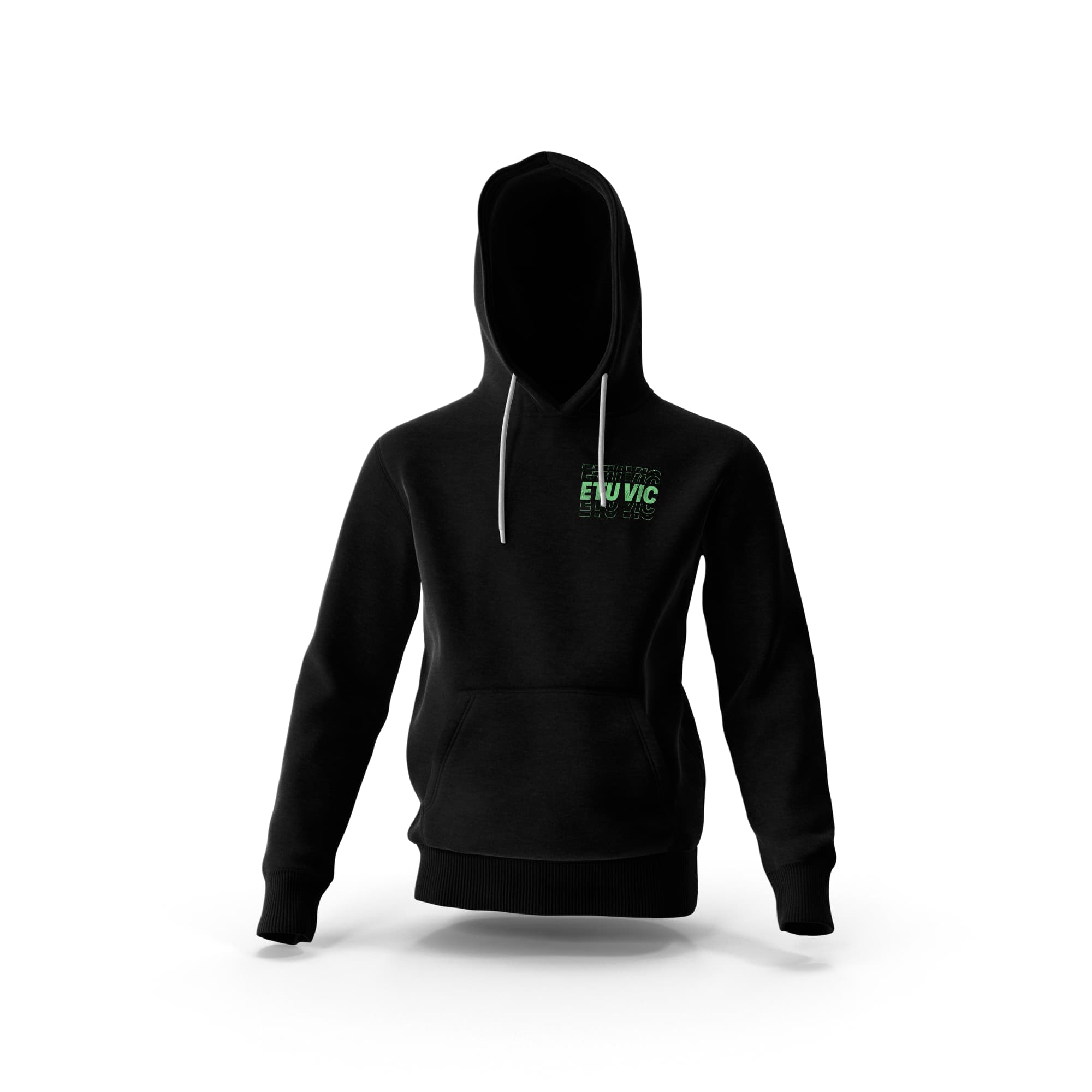 Echo Black Hooded ETU Sweatshirt