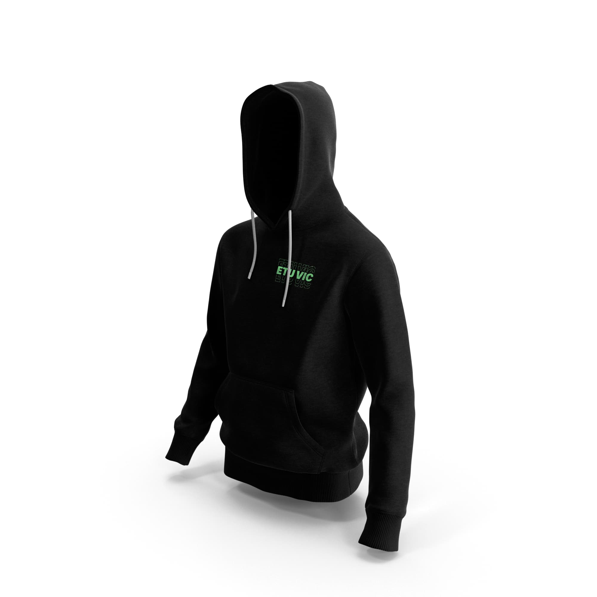 Echo Black Hooded ETU Sweatshirt
