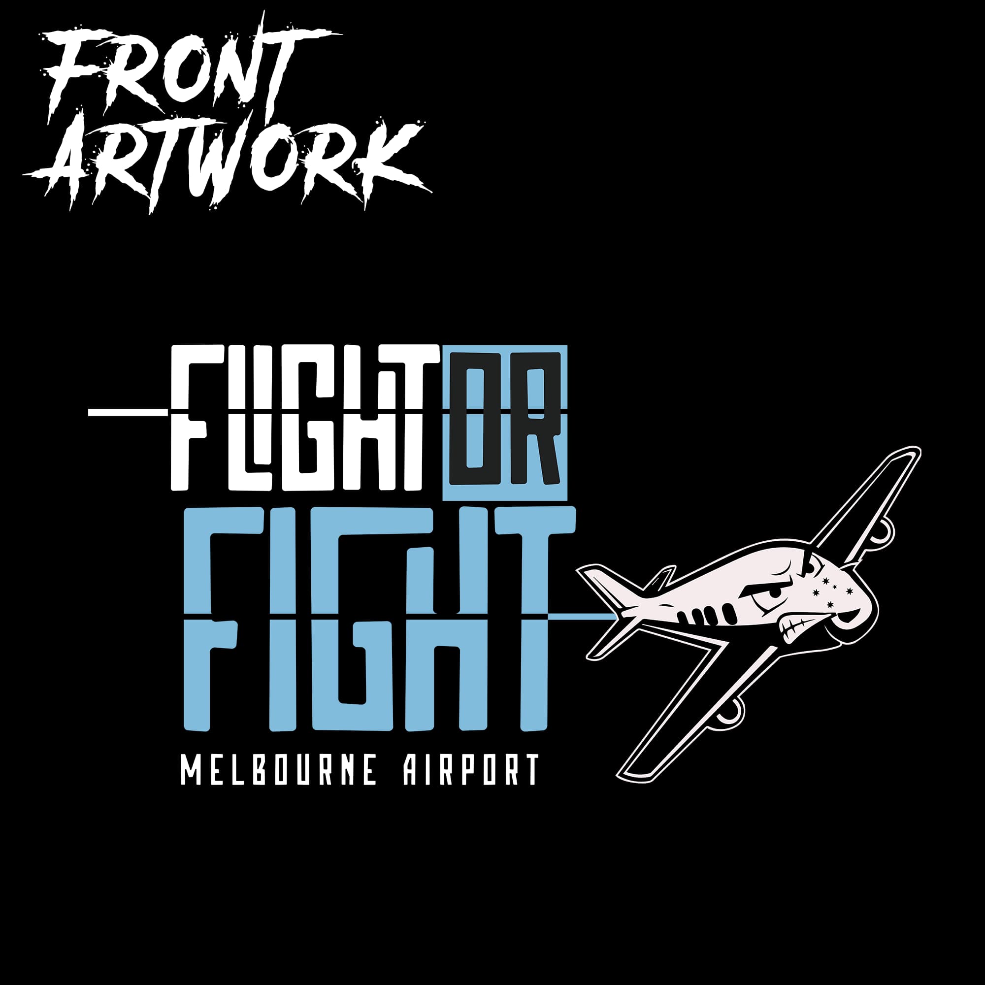 Pre-Order - Flight or Fight Black Long Sleeve T-Shirt