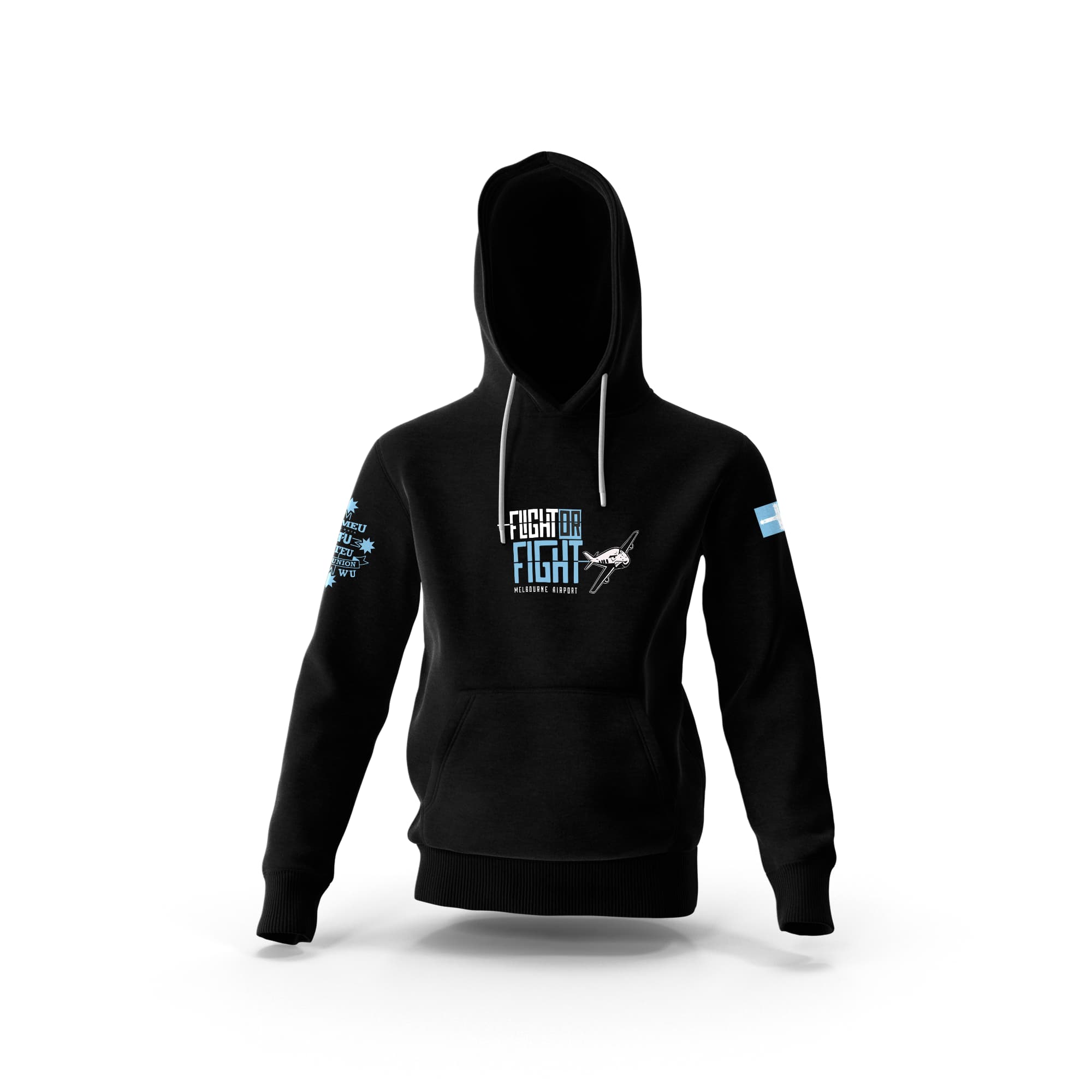 Pre-Order - Flight or Fight Black Hooded Sweatshirt