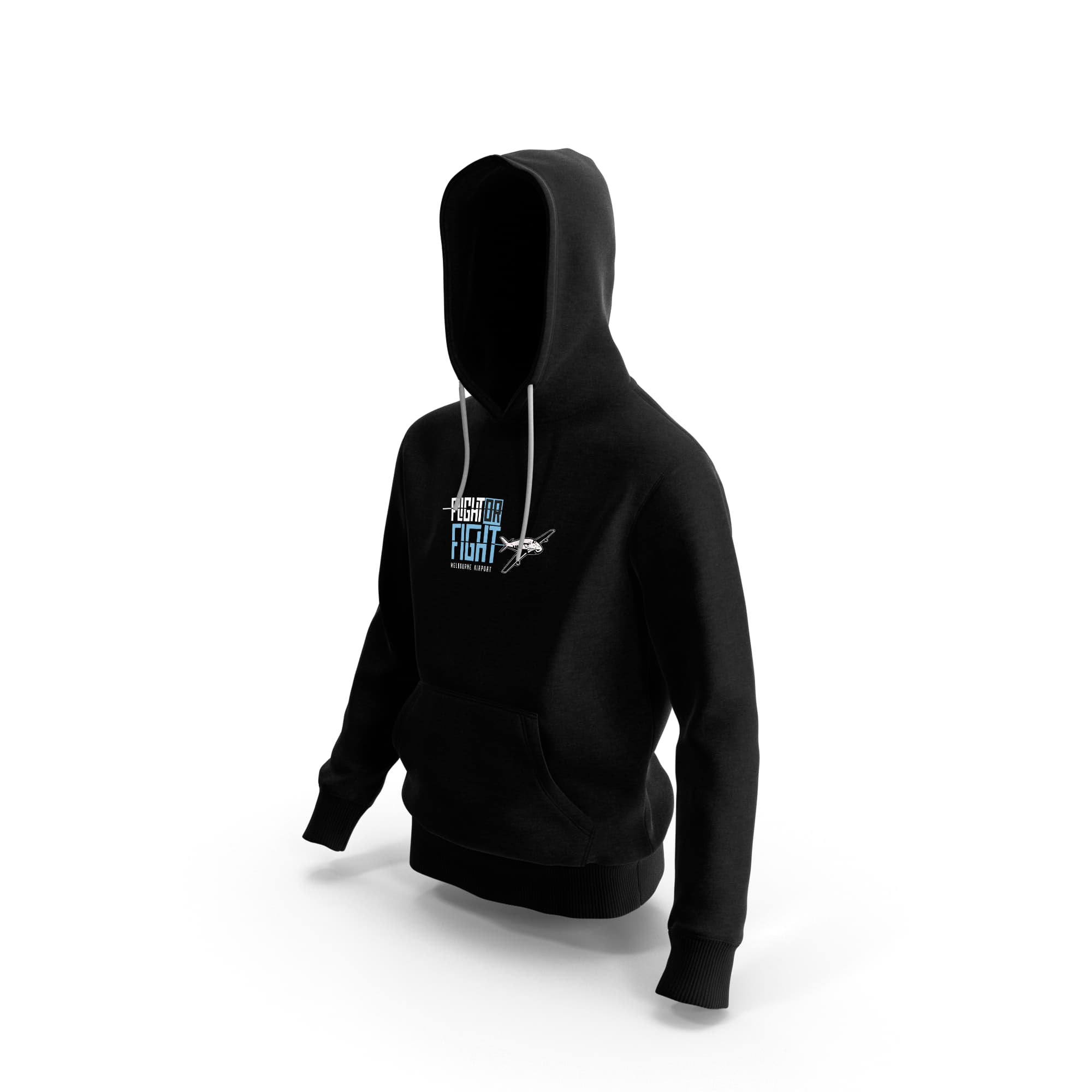 Pre-Order - Flight or Fight Black Hooded Sweatshirt