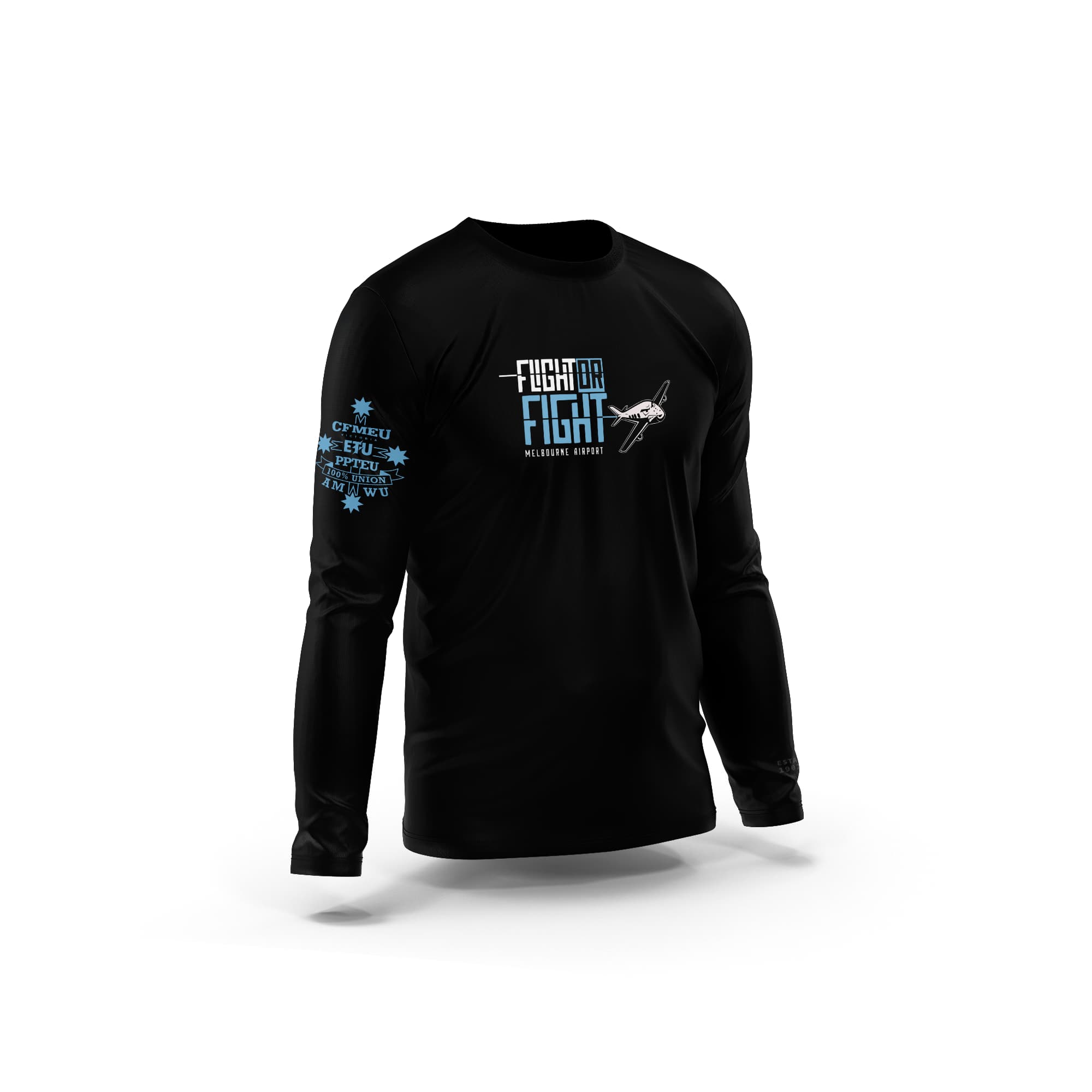 Pre-Order - Flight or Fight Black Long Sleeve T-Shirt