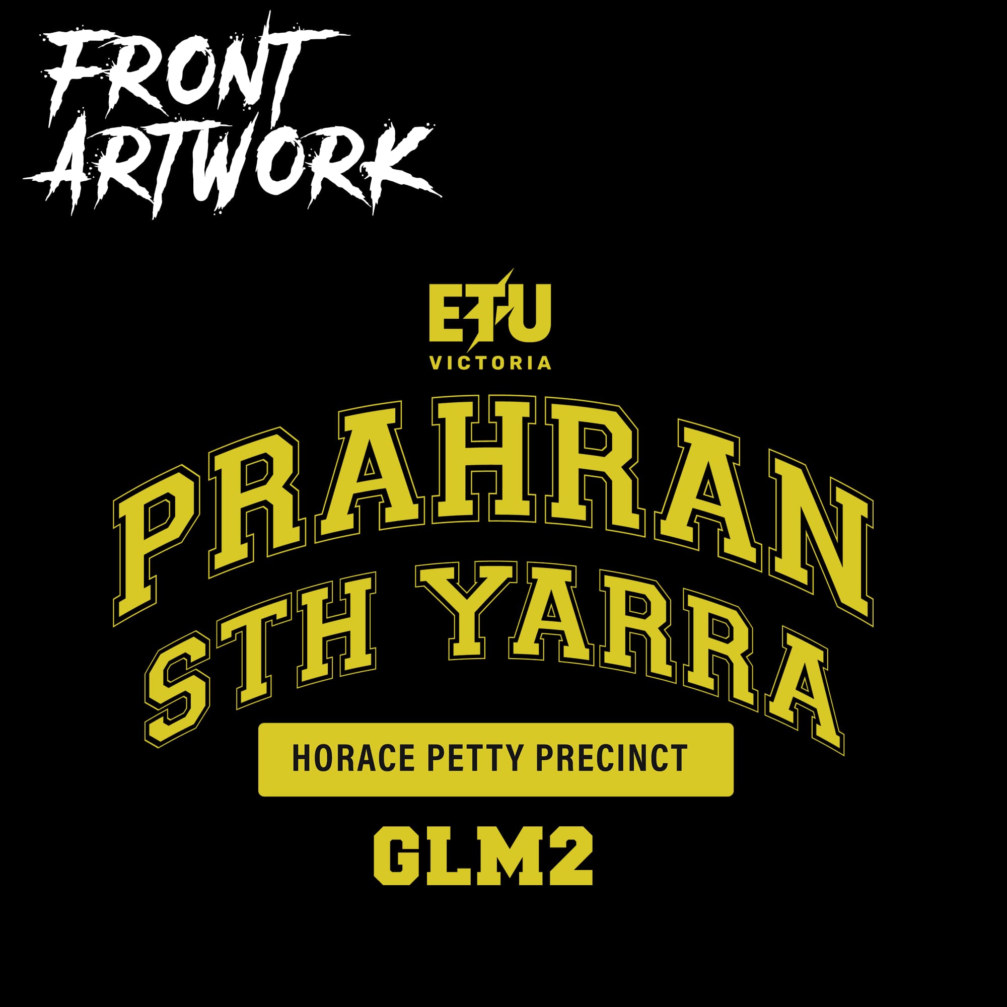 Pre-Order - GLM2 Prahran South Yarra Black T-Shirts