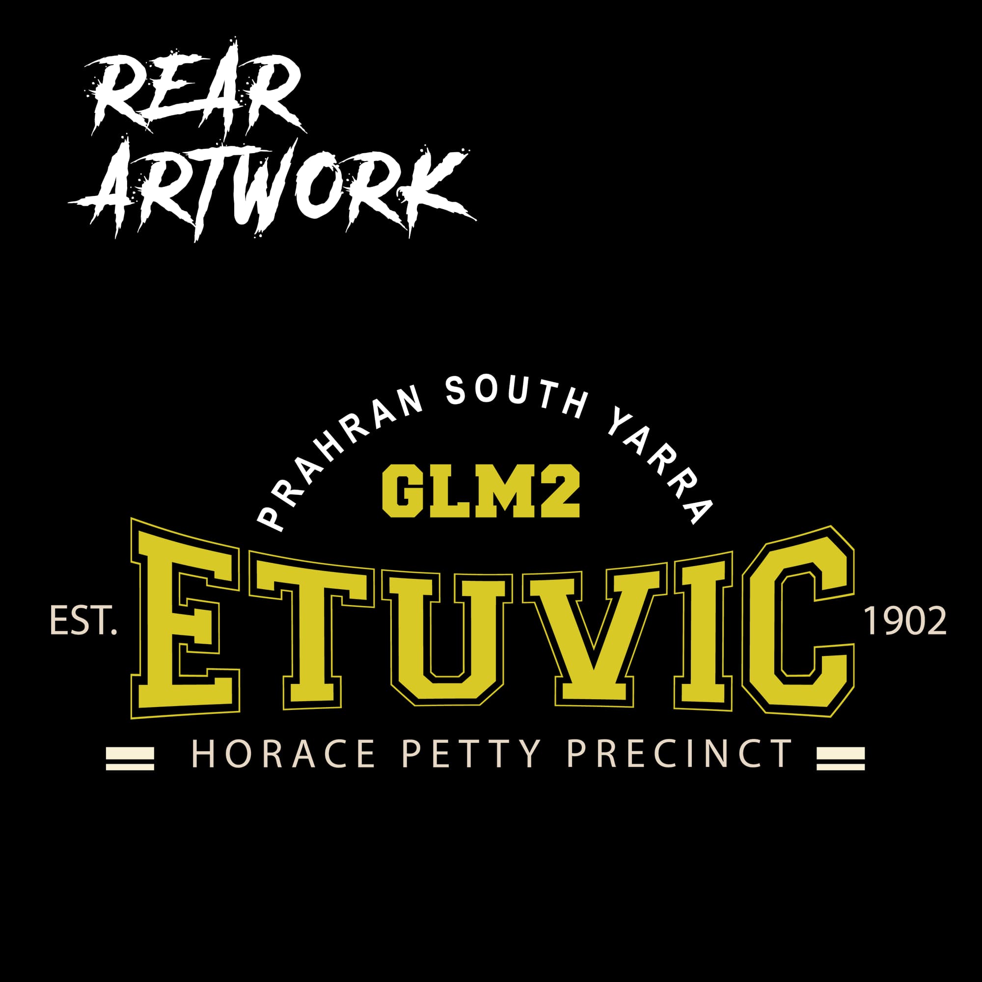 Pre-Order - GLM2 Prahran South Yarra Black T-Shirts