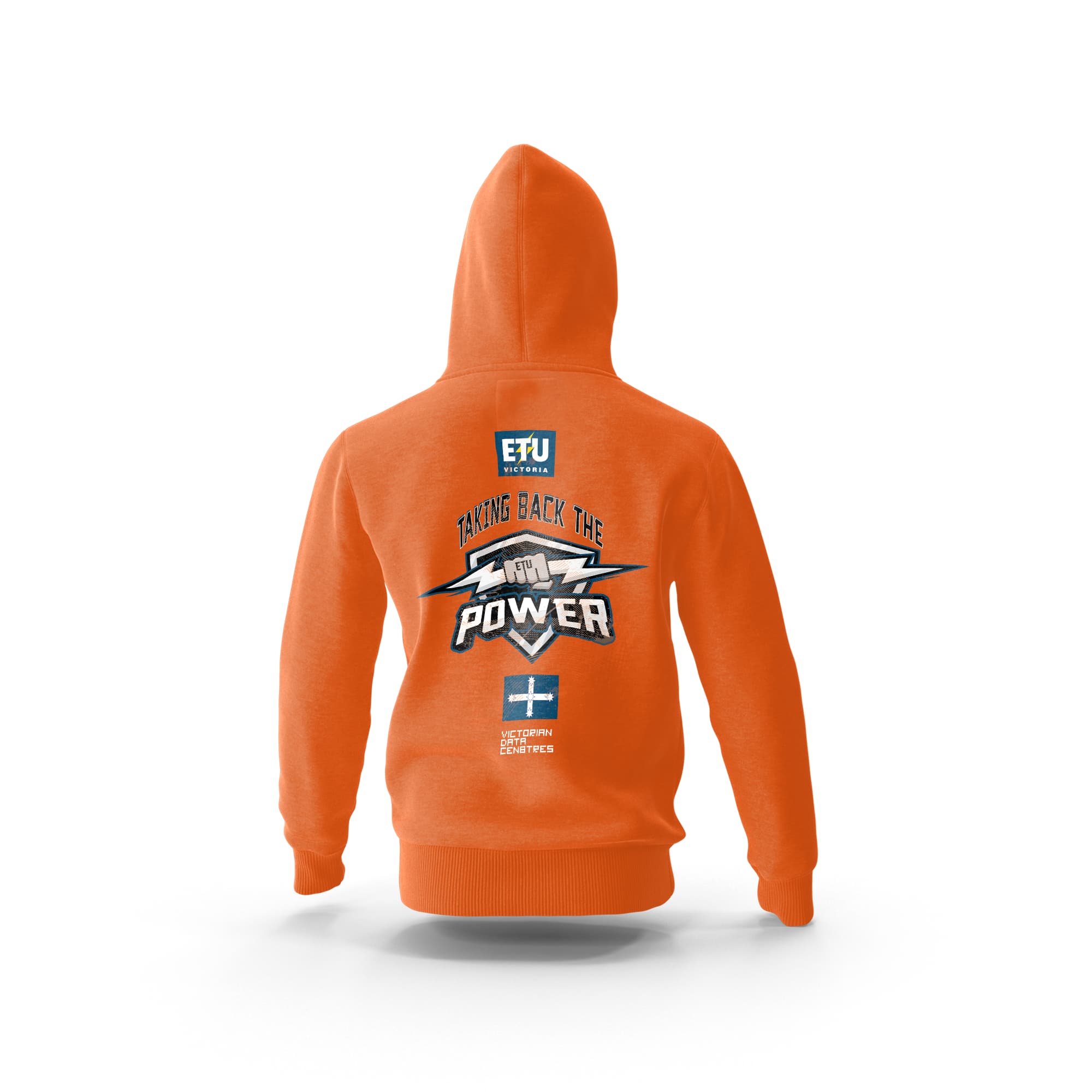Pre-Order - VDC Hi Vis Orange Hooded ETU Sweatshirt