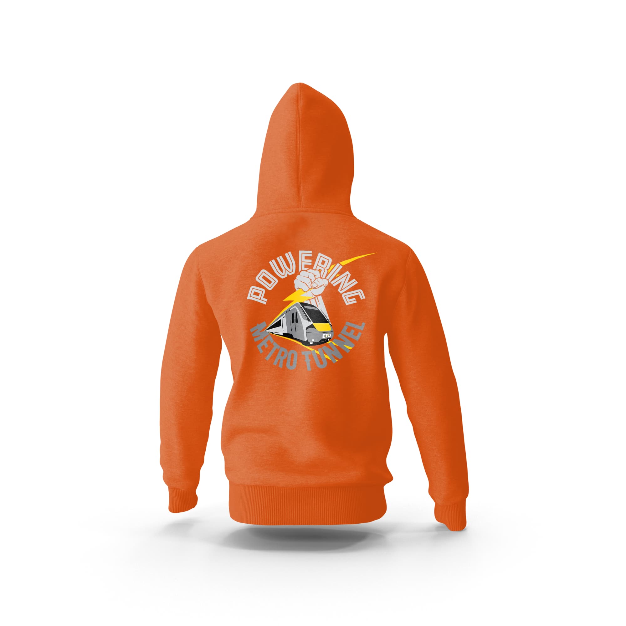 OG Metro Tunnel Hi Vis Orange Hooded ETU Sweatshirt