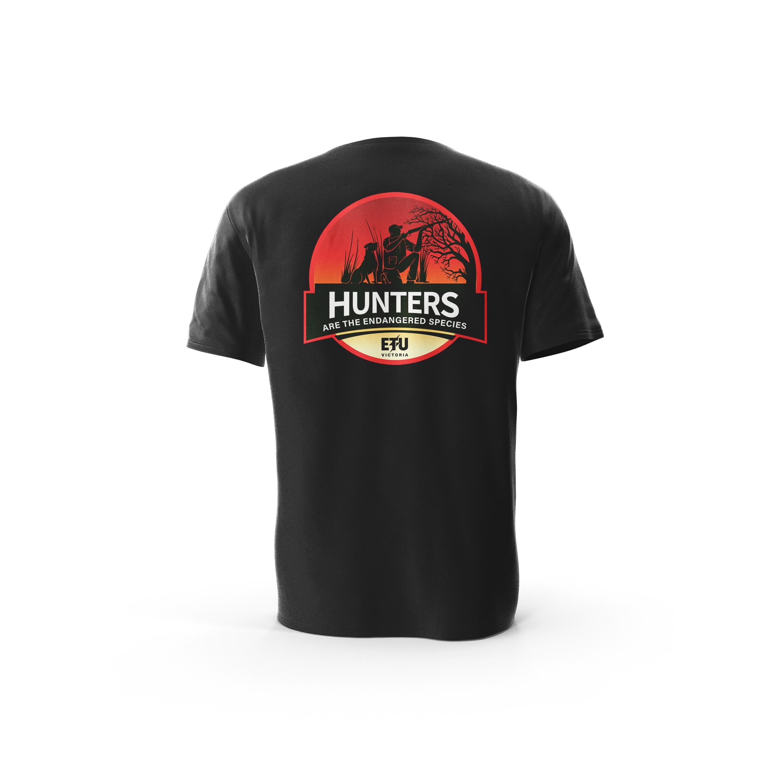 ORAG Hunters-Endangered Black ETU V-Neck T-Shirt