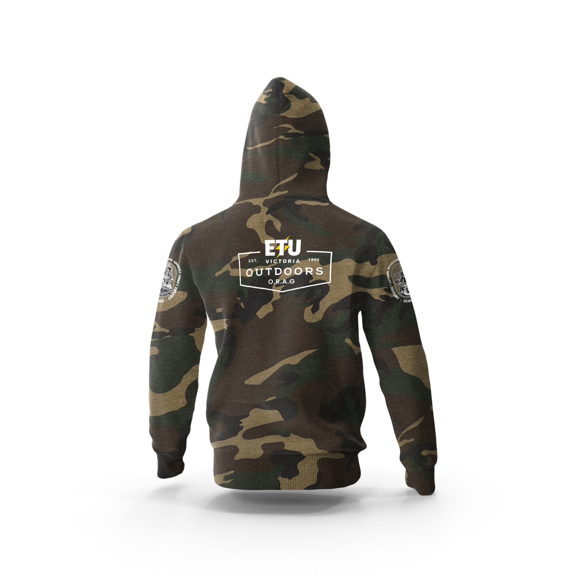 ORAG Camo Hooded ETU Sweatshirt – ETU Victoria - Main Image