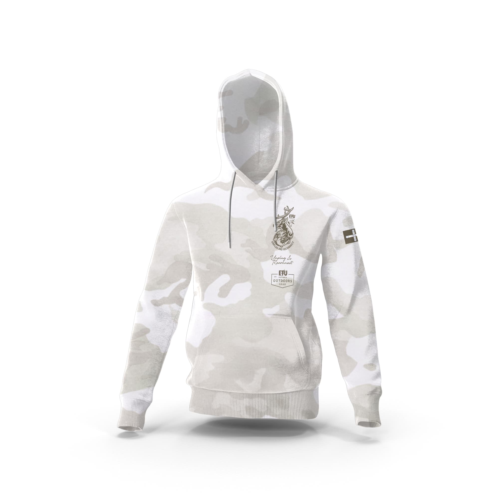 ORAG White Camo Hooded ETU Sweatshirt