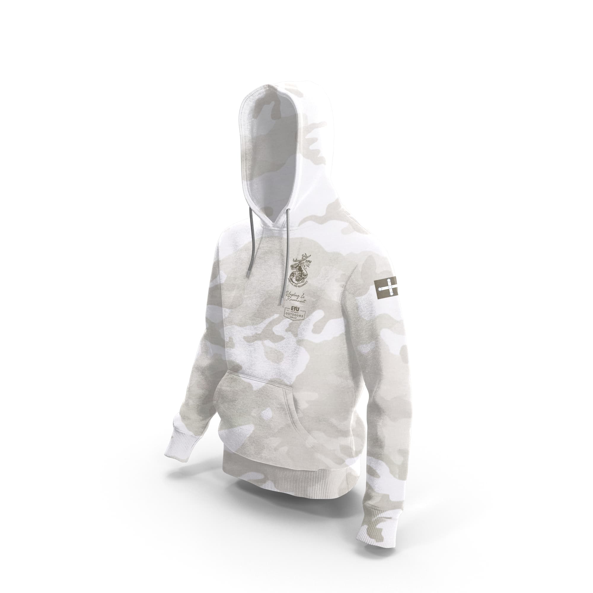 ORAG White Camo Hooded ETU Sweatshirt