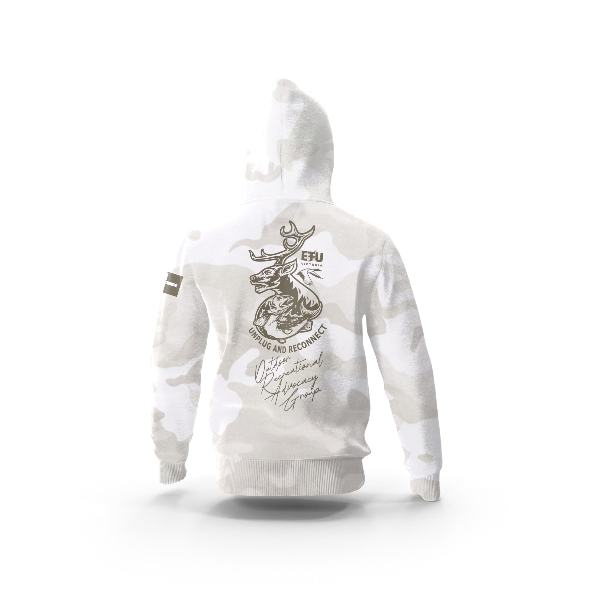 ORAG White Camo Hooded ETU Sweatshirt