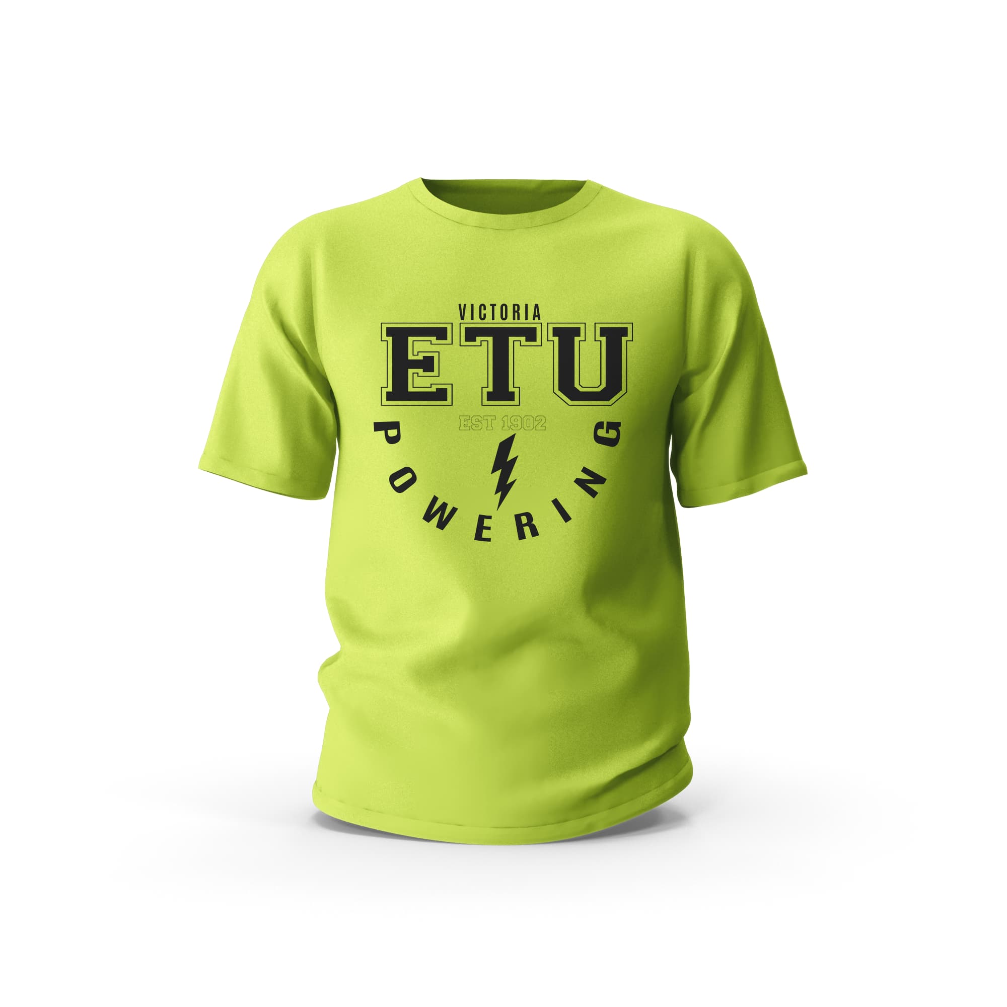 Powering Hi Vis Yellow ETU T-Shirt
