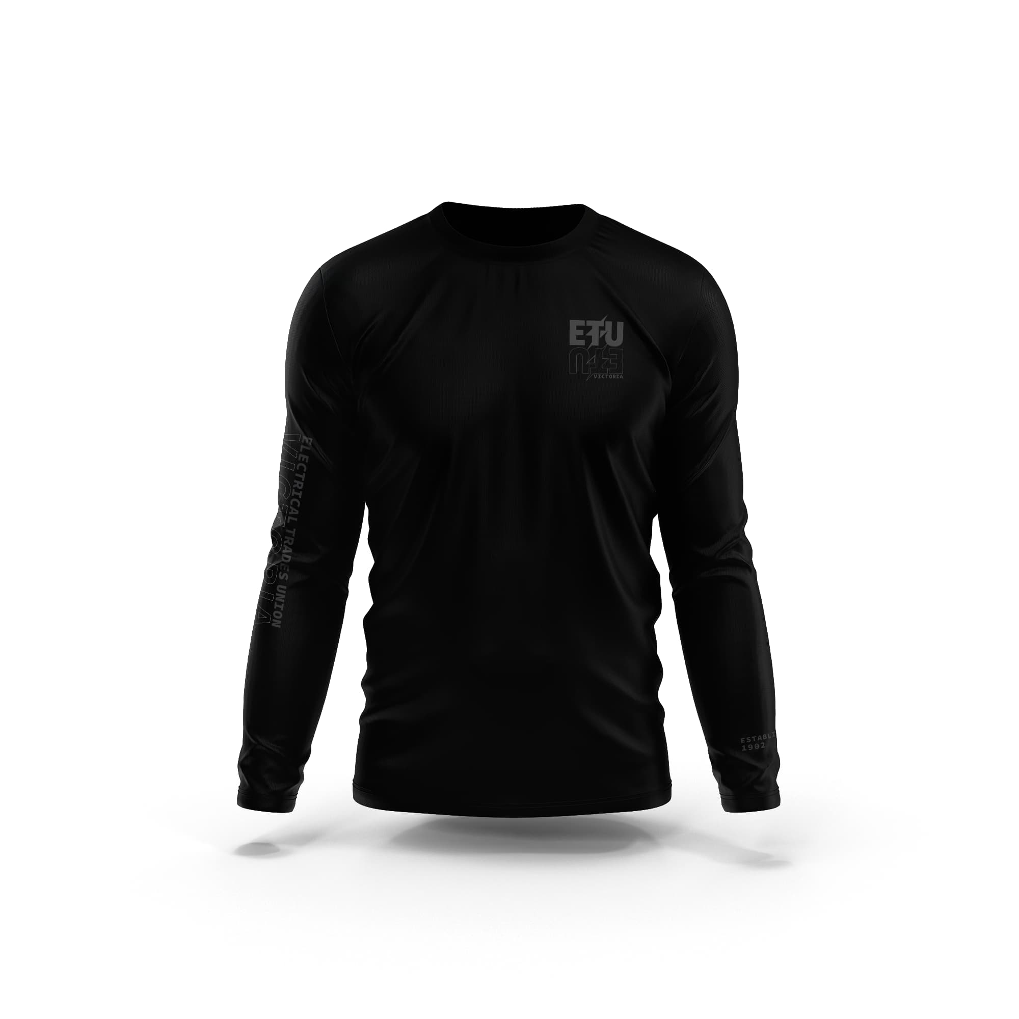 Reflective Black Long Sleeve ETU Shirt