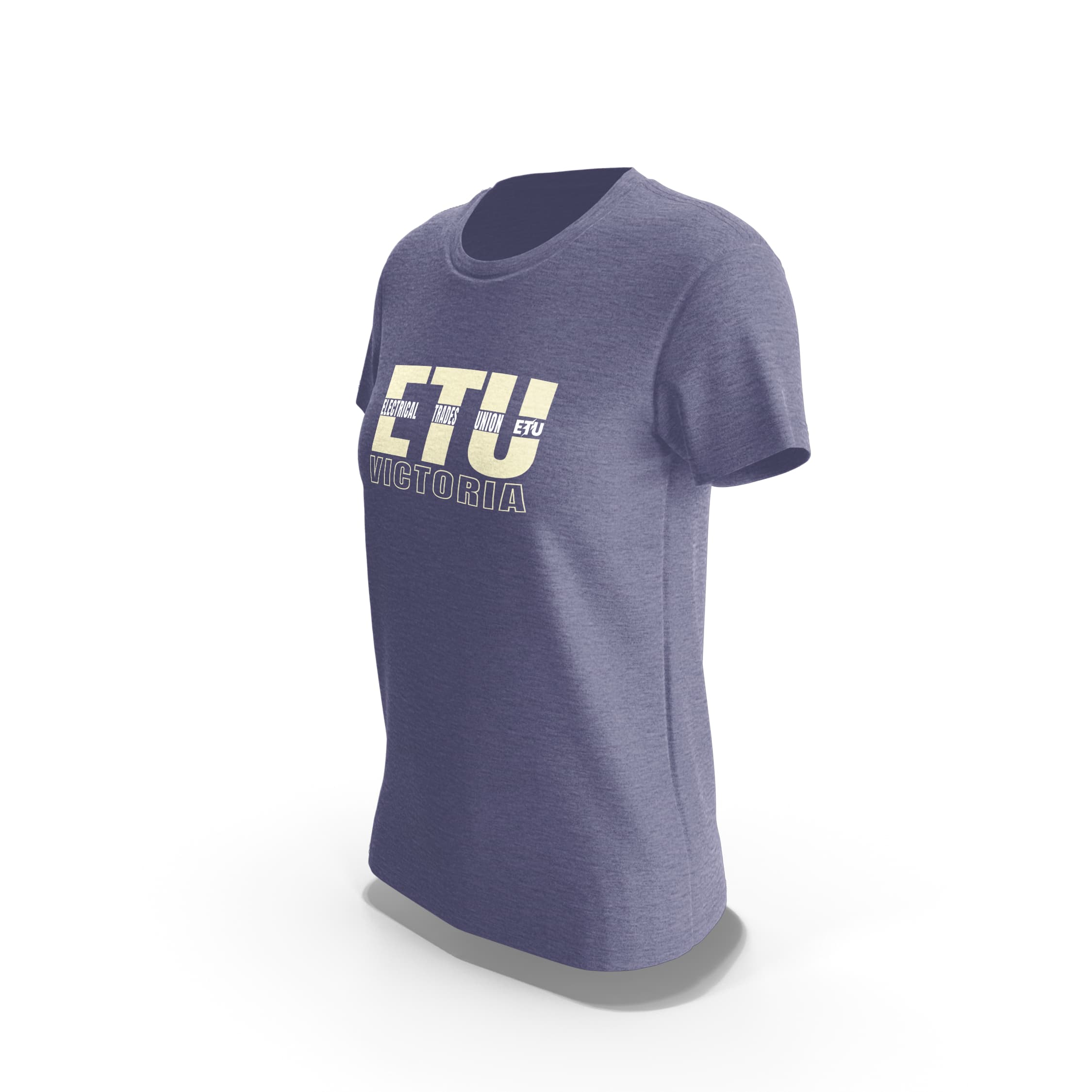 Stacked Faded Blue Women's ETU T-Shirt