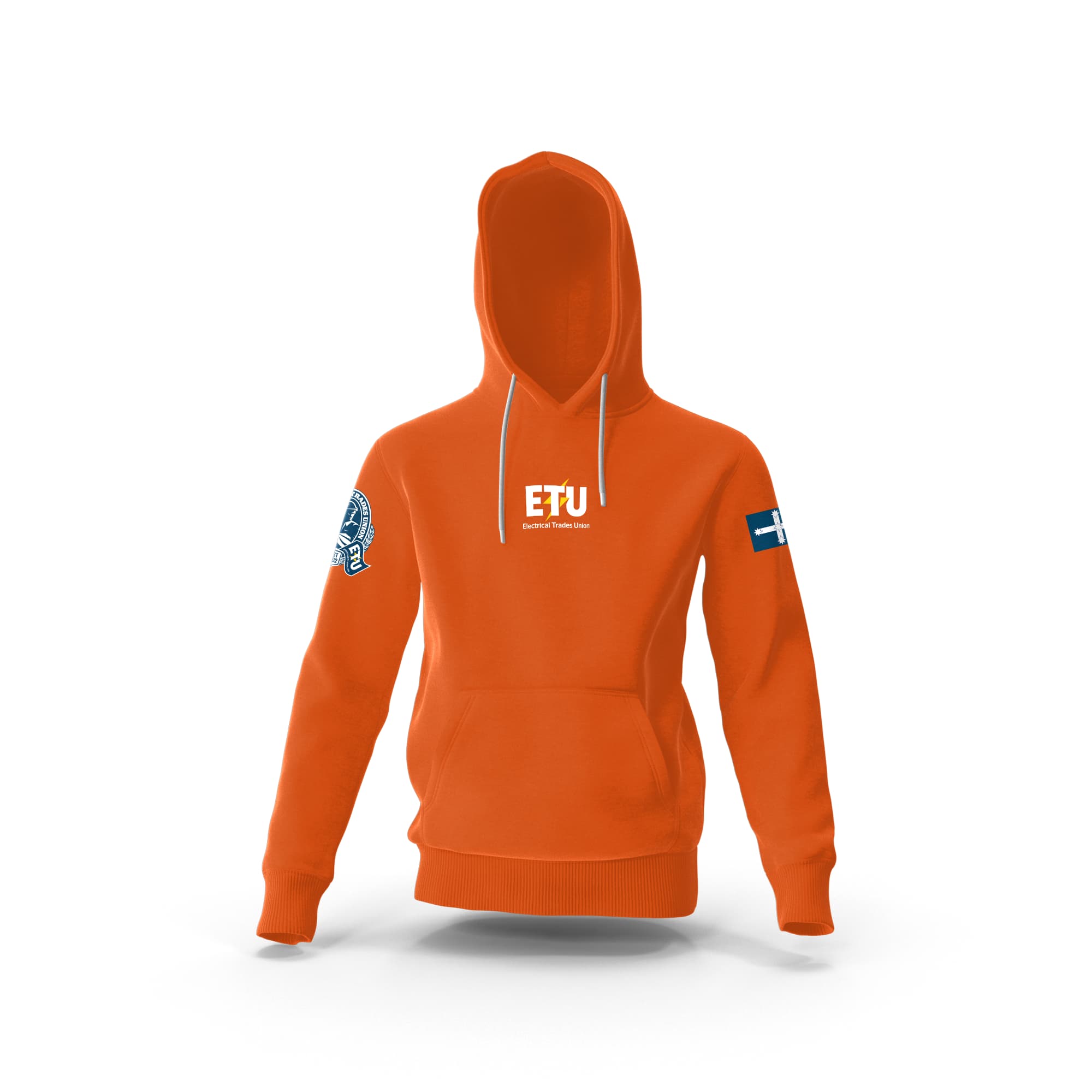 Traditional Hi-Vis Orange Hooded ETU Sweatshirt