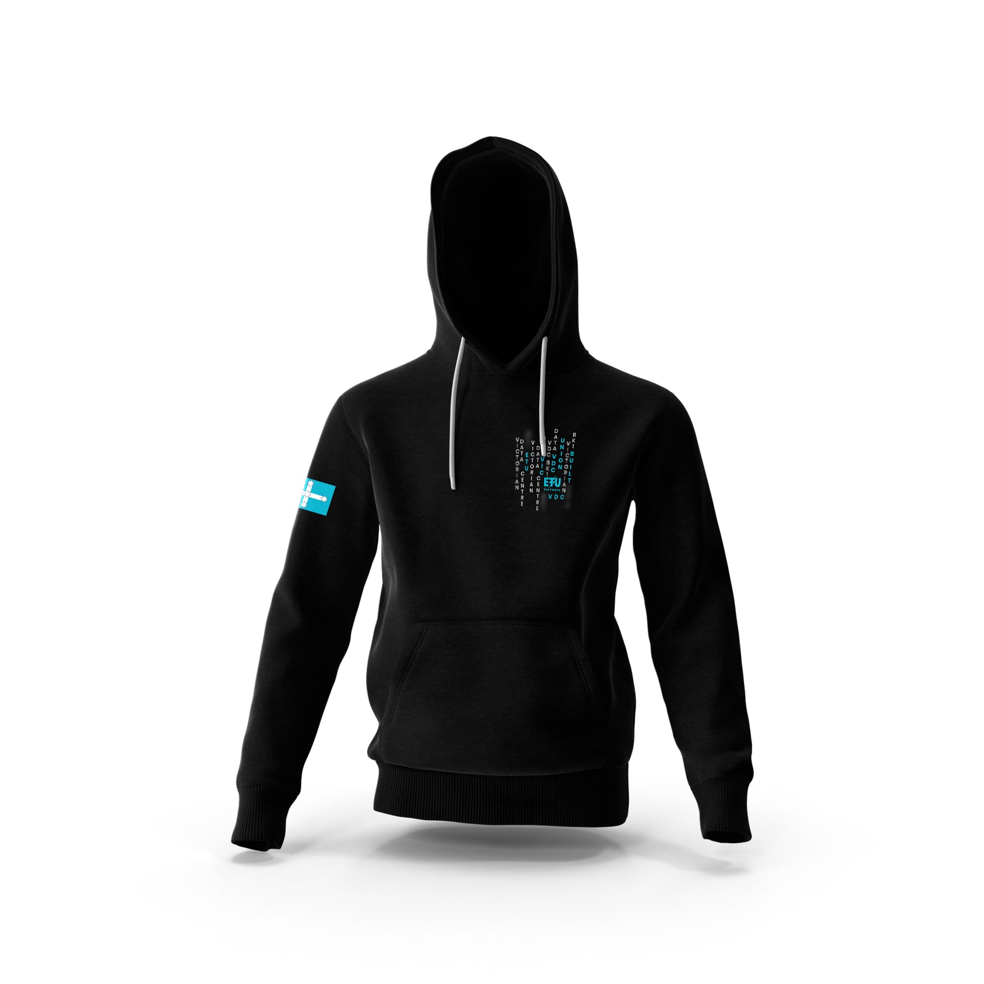 Pre-Order - VDC BK1 Black Hooded ETU Sweatshirt